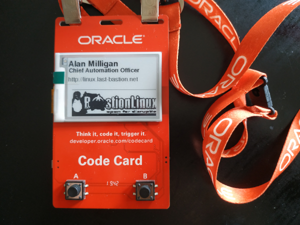 Oracle CodeCard Oracle CodeCard